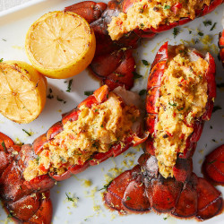 Fried Lobster Tail, Fish & Shrimp